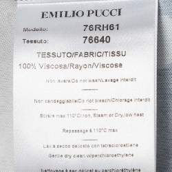 Pre Owned Emilio Pucci Multicolor Print Jersey Dress S