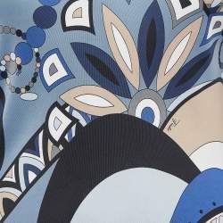 Pre Owned Emilio Pucci Multicolor Print Jersey Dress S