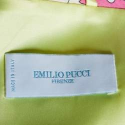 Emilio Pucci Multicolor Cotton & SiIlk Cropped Shrug M