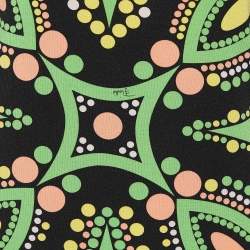 Emilio Pucci Black Printed Knit Sleeveless Top L