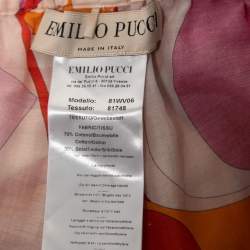 Emilio Pucci Multicolor Printed Cotton Blend Maxi Skirt S