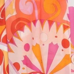 Emilio Pucci Multicolor Printed Cotton Blend Maxi Skirt S