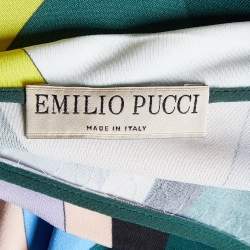 Emilio Pucci Multicolor Printed Jersey Long Sleeve Top M