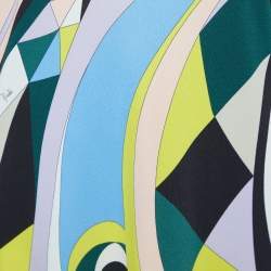 Emilio Pucci Multicolor Printed Jersey Long Sleeve Top M