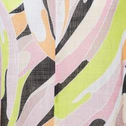 Emilio Pucci Multicolor Printed Cotton Tunic Top M