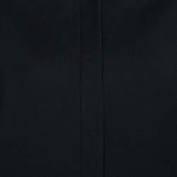 Emilio Pucci Black Wool & Silk Collarless Jacket M