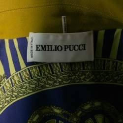 Pre Owned Emilio Pucci Yellow Wool & Silk Blazer M