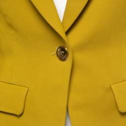 Pre Owned Emilio Pucci Yellow Wool & Silk Blazer M