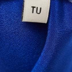 Emilio Pucci Blue Silk Embellished Tunic Top One Size 