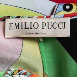 Emilio Pucci Multicolor Printed Silk Kaftan Dress S