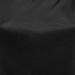 Emilio Pucci Black Jersey Draped Long Sleeve Top S