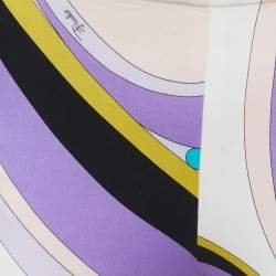 Emilio Pucci Multicolor Print Cotton Trousers S