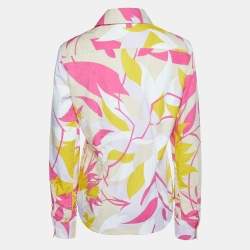 Emilio Pucci Multicolor Cotton Button Front Shirt M