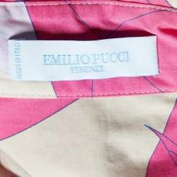 Emilio Pucci Multicolor Cotton Button Front Shirt M