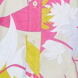 Emilio Pucci Multicolor Cotton Button Front Shirt M