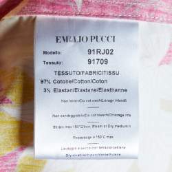 Emilio Pucci Multicolor Cotton Button Front Shirt M