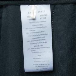 Emilio Pucci Black Velvet Buttoned Shorts M