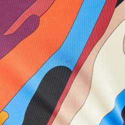 Emilio Pucci Multicolor Printed Jersey Midi Dress S