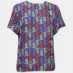Emilio Pucci  Multicolor All-Over Print Cotton Round Neck Blouse S