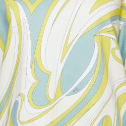 Pre Owned Emilio Pucci Multicolor Printed Cotton Knit Sweatshirt M
