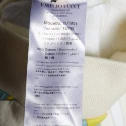 Pre Owned Emilio Pucci Multicolor Printed Cotton Knit Sweatshirt M