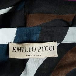 Emilio Pucci Multicolor Printed Cotton Maxi Skirt S