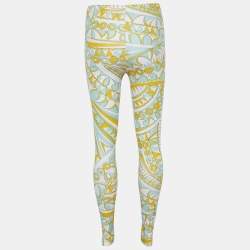 Emilio Pucci Multicolor Printed Jersey Leggings S