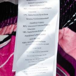 مملوكة مسبقًا Emilio Pucci Pink Printed Velvet Straight Leg Trousers M