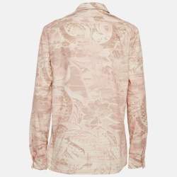 Pre Owned Emilio Pucci Printed Cotton Long Sleeve Shirt S