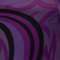 Pre Owned Emilio Pucci Multicolor Print Jersey Long Sleeve Dress M