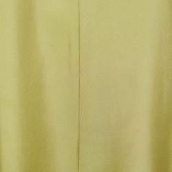 Pre Owned Emilio Pucci Green Printed Silk Wide Leg Jumpsuit One Size