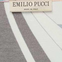 Emilio Pucci Multicolor Printed Jersey Batwing Blouse M