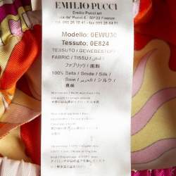 Emilio Pucci Multicolor Printed Silk Shorts S