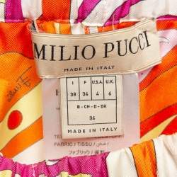 Emilio Pucci Multicolor Printed Silk Shorts S