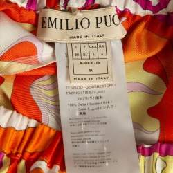 Emilio Pucci Multicolor Printed Silk Shorts S