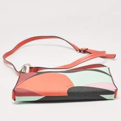 Emilio Pucci Multicolor Leather Zip Crossbody Bag