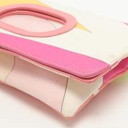 Emilio Pucci Multicolor Fabric Fold Over Clutch