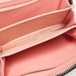 Emilio Pucci Multicolor Printed Leather Zip Compact Wallet