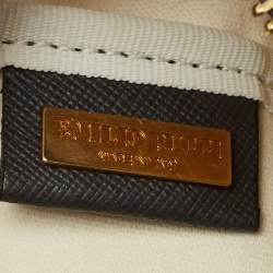 Emilio Pucci Multicolor Printed Coated Canvas and Leather Clutch Bag