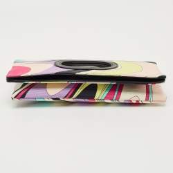 Pre Owned Emilio Pucci Multicolor Fabric Fold Over Clutch