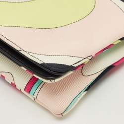 Pre Owned Emilio Pucci Multicolor Fabric Fold Over Clutch
