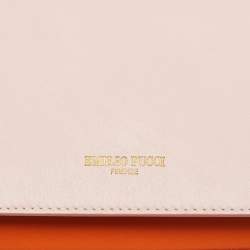 مملوكة مسبقًا حقيبة يد علوية جلد متعدد الألوان صغيرة إميليو بوتشي بايلوت