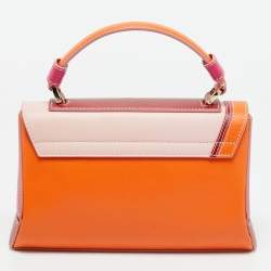 مملوكة مسبقًا حقيبة يد علوية جلد متعدد الألوان صغيرة إميليو بوتشي بايلوت