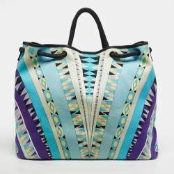 مملوكة مسبقًا Emilio Pucci Multicolor Printed Canvas Beach Bag