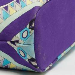 مملوكة مسبقًا Emilio Pucci Multicolor Printed Canvas Beach Bag