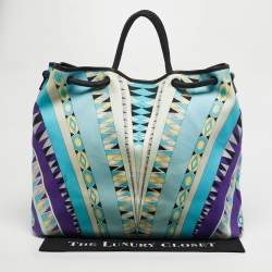مملوكة مسبقًا Emilio Pucci Multicolor Printed Canvas Beach Bag