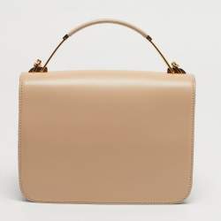 مملوكة مسبقًا Emilio Pucci Newton Beige Leather Shoulder Bag