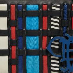 Pre Owned حقيبة يد علوية إميليو بوتشي نسيج منسوج وجلد متعددة الألوان