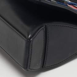 Pre Owned حقيبة يد علوية إميليو بوتشي نسيج منسوج وجلد متعددة الألوان