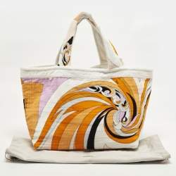 Pre Owned حقيبة شاطئ تيريكلوث متعددة الألوان مطبوعة إيميليو بوتشي